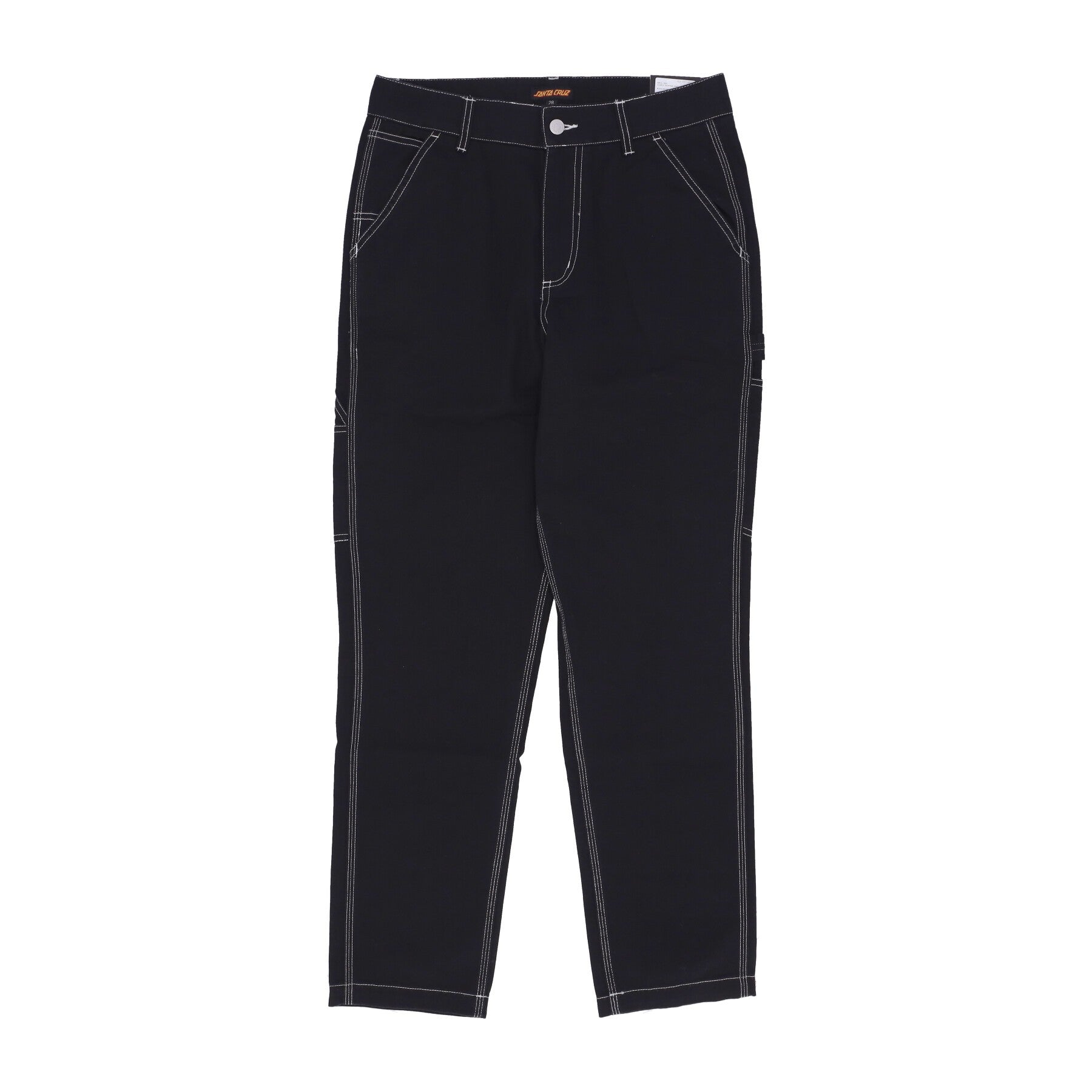 Long pantallo man peintres classiques pantalon noir / blanc