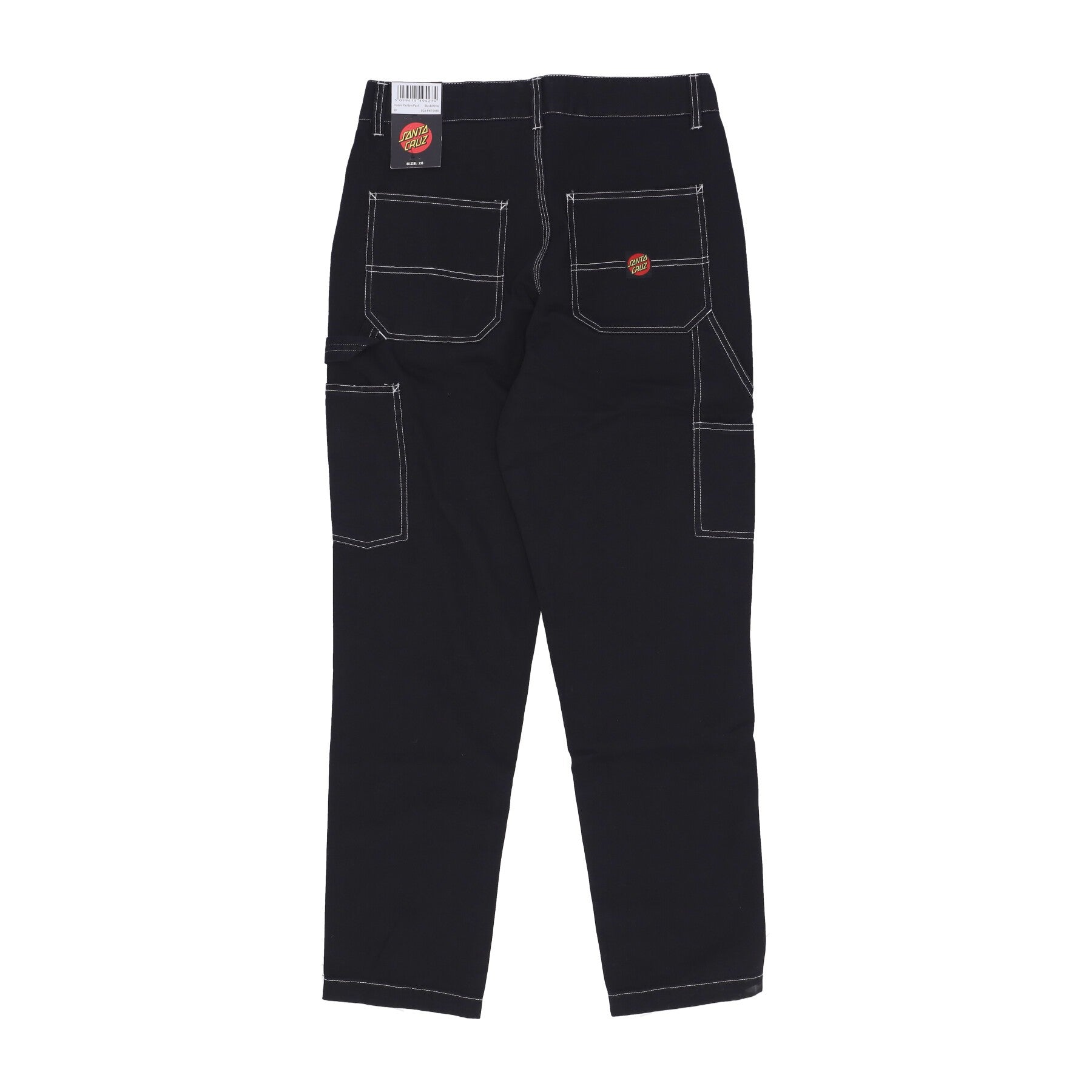 Long pantallo man peintres classiques pantalon noir / blanc