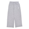 Nike, Pantalone Tuta Felpato Donna Sportwear Club Fleece Mid-rise Wide-leg Pant, Dk Grey Heather/white