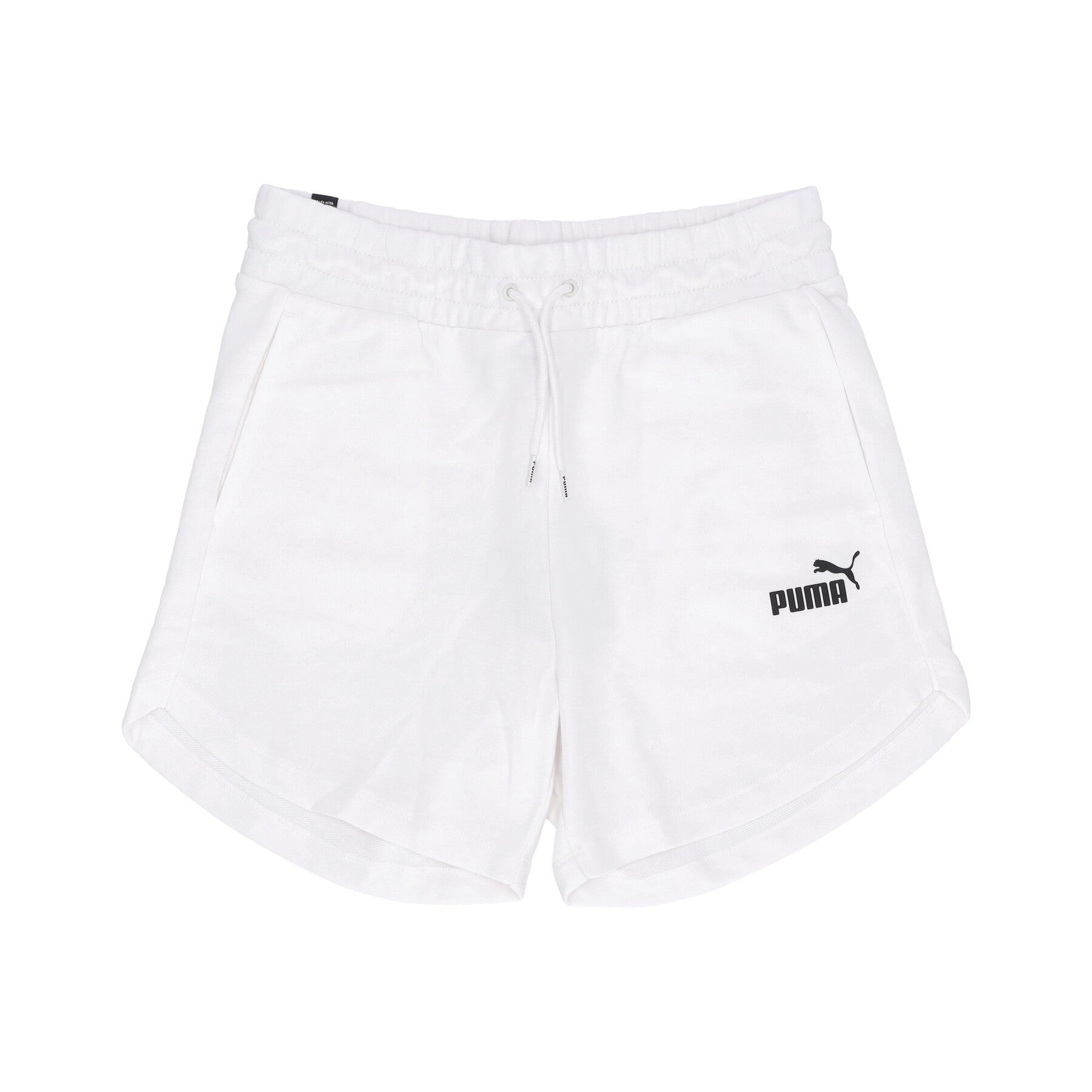 Puma, Pantaloncino Donna Ess 5'' High Waist Shorts, White