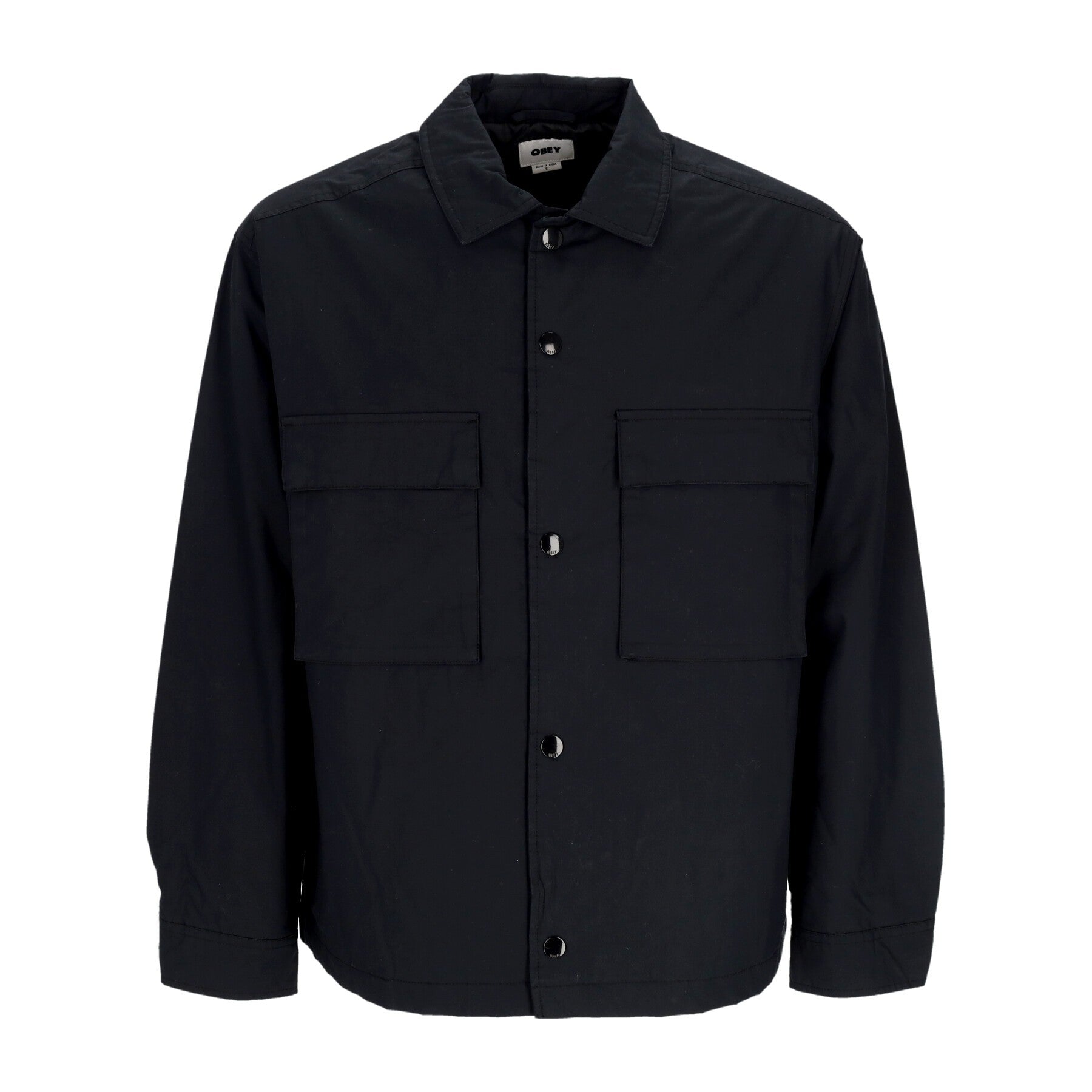 Obey, Giubbotto Uomo National Shirt Jacket, Black