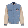 Obey, Giubbotto Uomo Care Denim Varsity Jacket, Light Indigo Multi