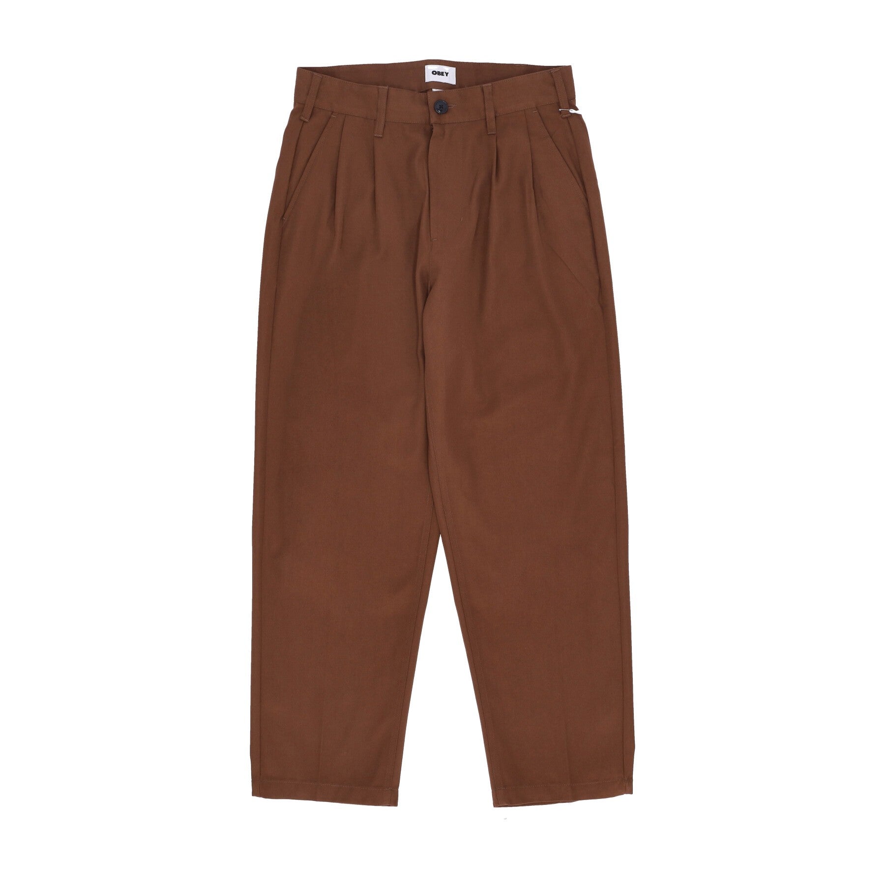 Obey, Pantalone Lungo Uomo Fubar Pleated Pant, Sepia