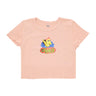 Obey, Maglietta Donna Clay Duck Cropped Emma Fitted Tee, Peach Sand