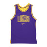 Nike Nba, Canotta Basket Uomo Nba Courtside Dna Dri-fit Graphic Tank Loslak, Field Purple/amarillo