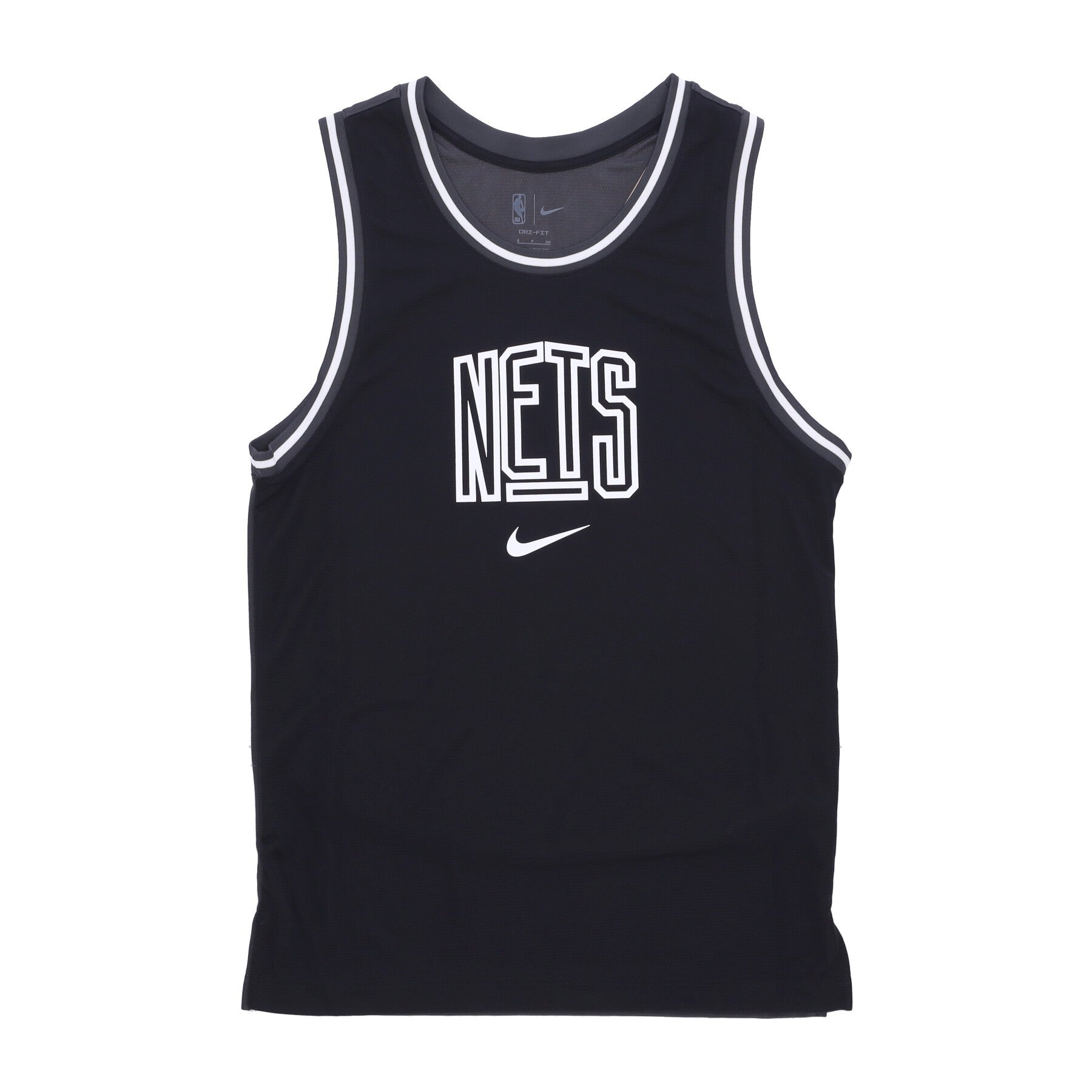 Nike Nba, Canotta Basket Uomo Nba Courtside Dna Dri-fit Graphic Tank Bronet, Black/anthracite