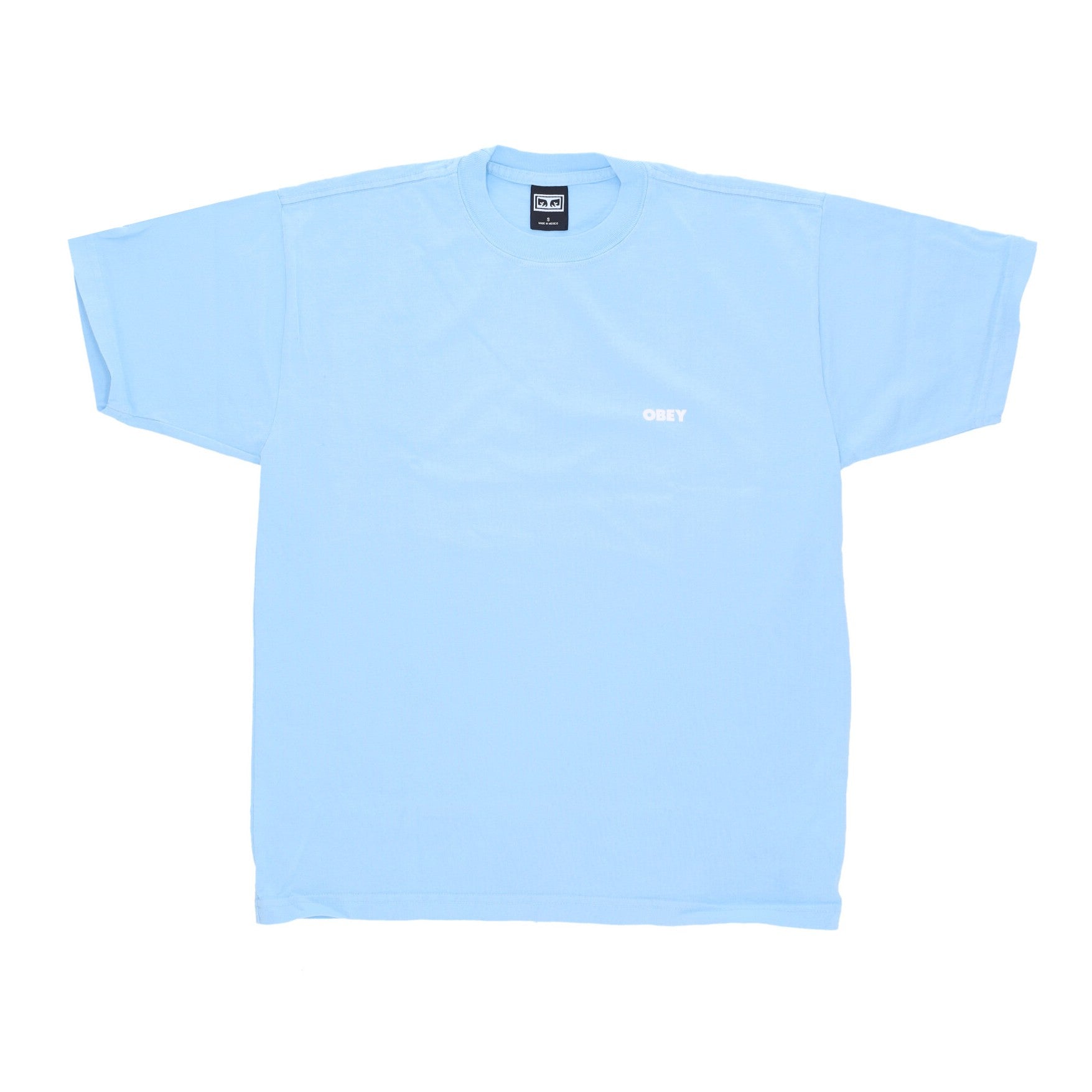 Obey, Maglietta Uomo Bold 3 Heavyweight Tee, Sky Blue