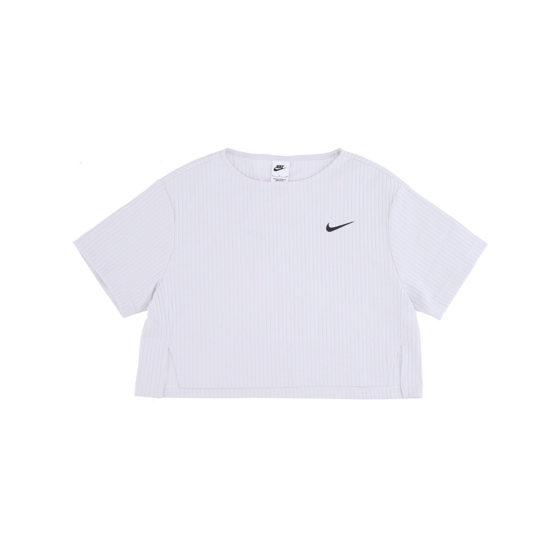 Nike, Maglietta Donna Rib Jersey Top, Photon Dust/black