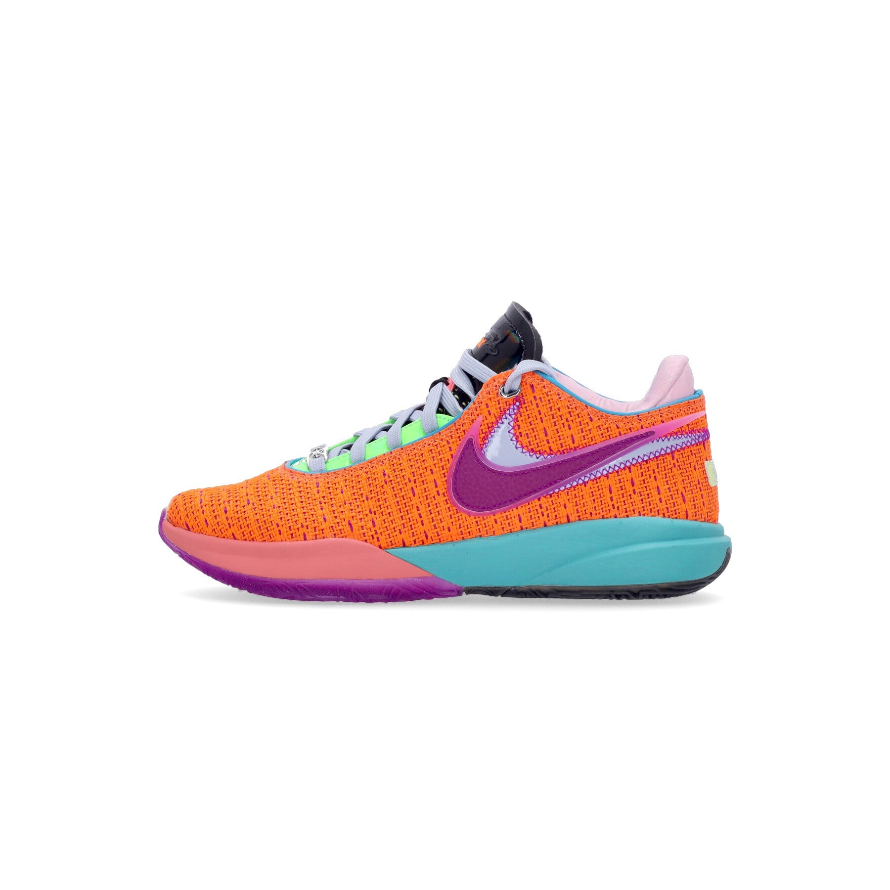 Nike Nba, Scarpa Basket Uomo Lebron Xx, Total Orange/vivid Purple/green Strike