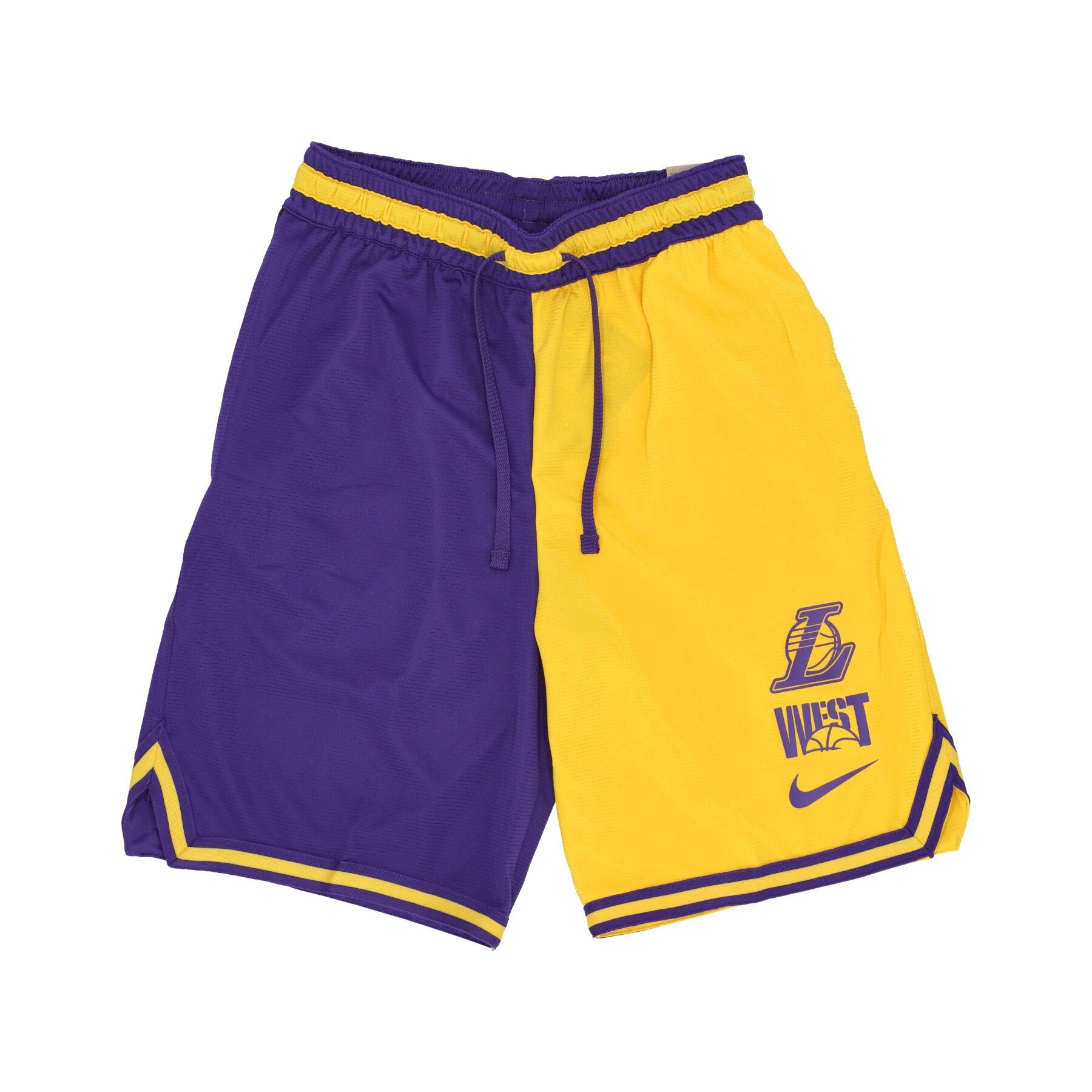 Nike Nba, Pantaloncino Tipo Basket Uomo Nba Courtside Dna Dri-fit Graphic Shorts Loslak, Amarillo/field Purple/black