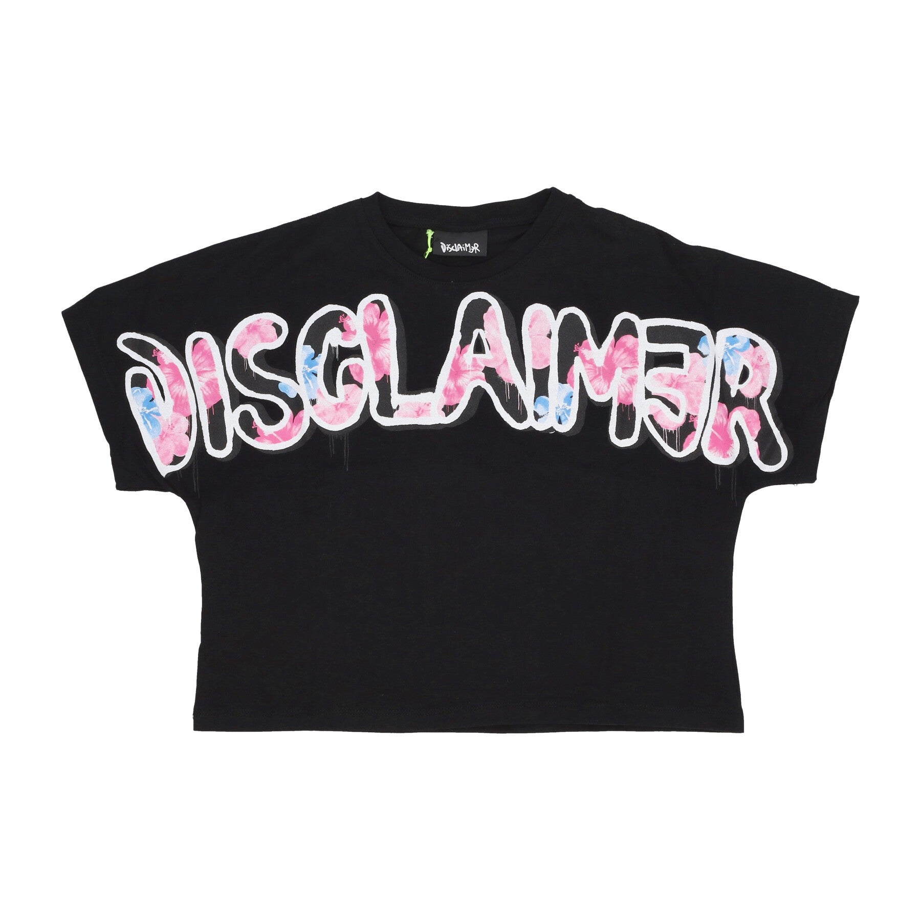 Maglietta Donna Flowers Big Logo Tee Black