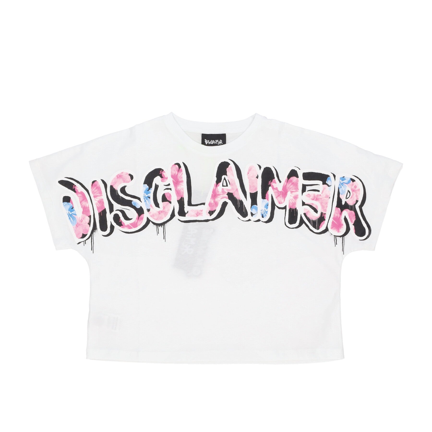 Maglietta Donna Flowers Big Logo Tee White