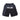 Herren-Trainingsshorts mit Logo und Batikmuster in Schwarz