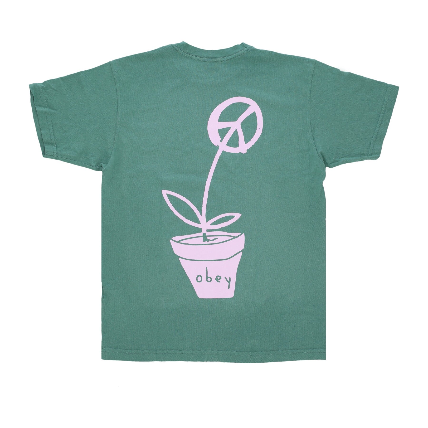 Maglietta Uomo Peace Flower Organic Tee Palm Leaf