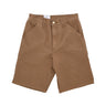 Carhartt Wip, Pantalone Corto Uomo Single Knee Short, Hamilton Brown Rinsed