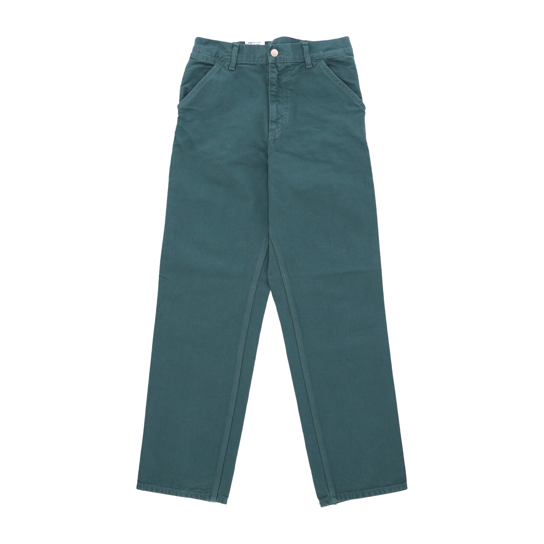 Carhartt Wip, Pantalone Lungo Uomo Single Knee Pant, Botanic Faded