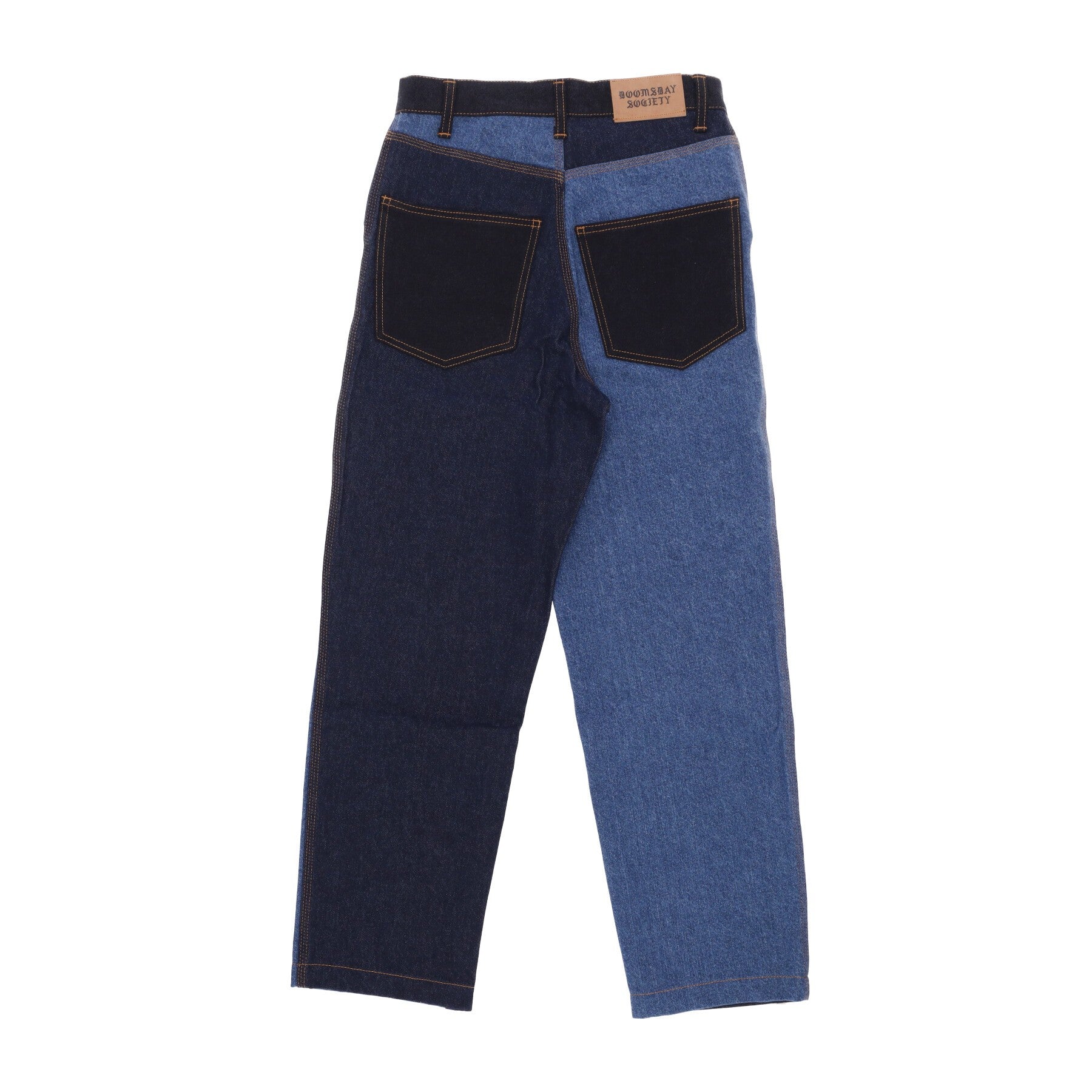 Jeans masculin patchwork pantalon denim