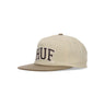 Huf, Cappellino Visiera Piatta Uomo Arch Logo Snapback, Cream