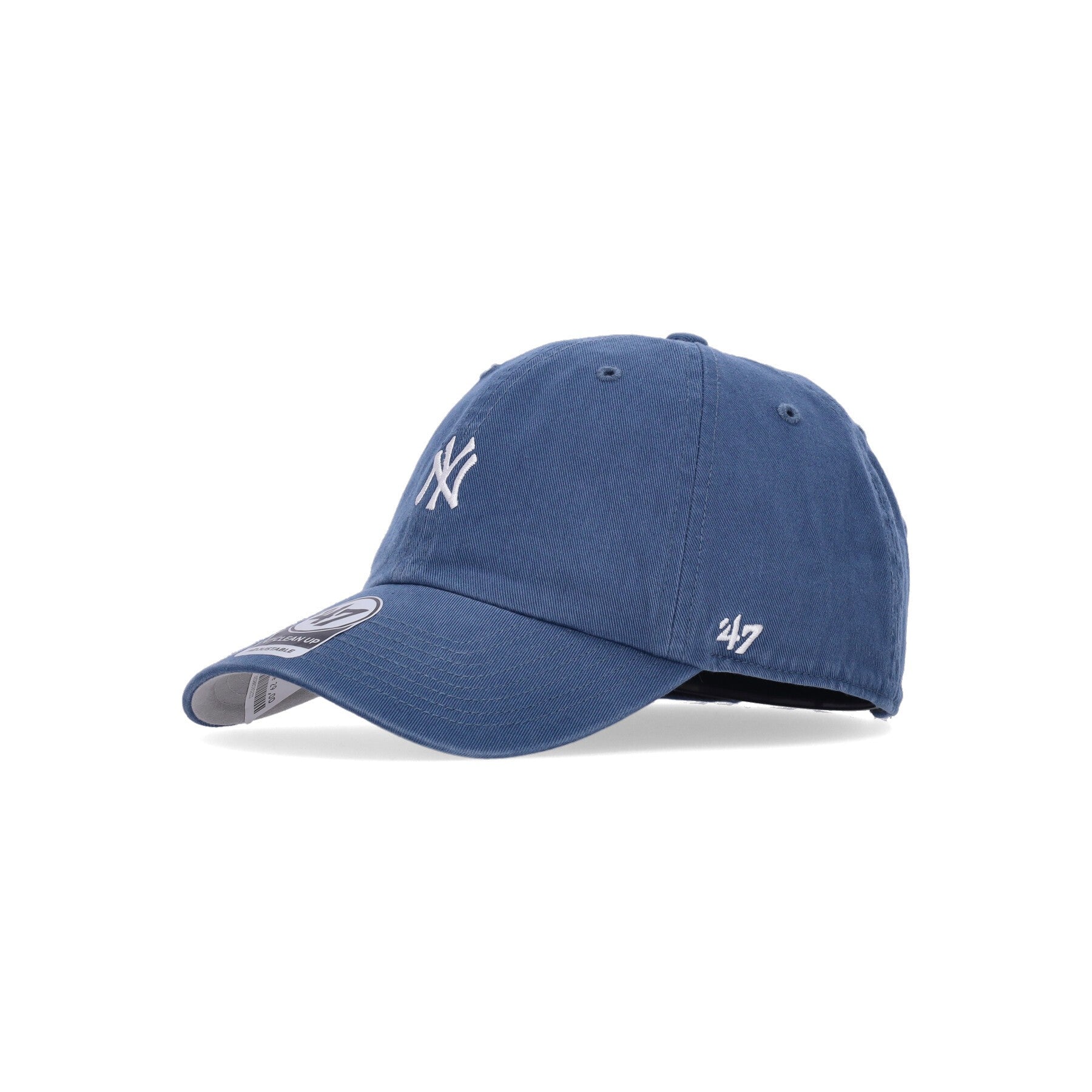 Curved Visor Cap for Men Mlb Baserunner Clean Up Neyyan Timber Blue/white