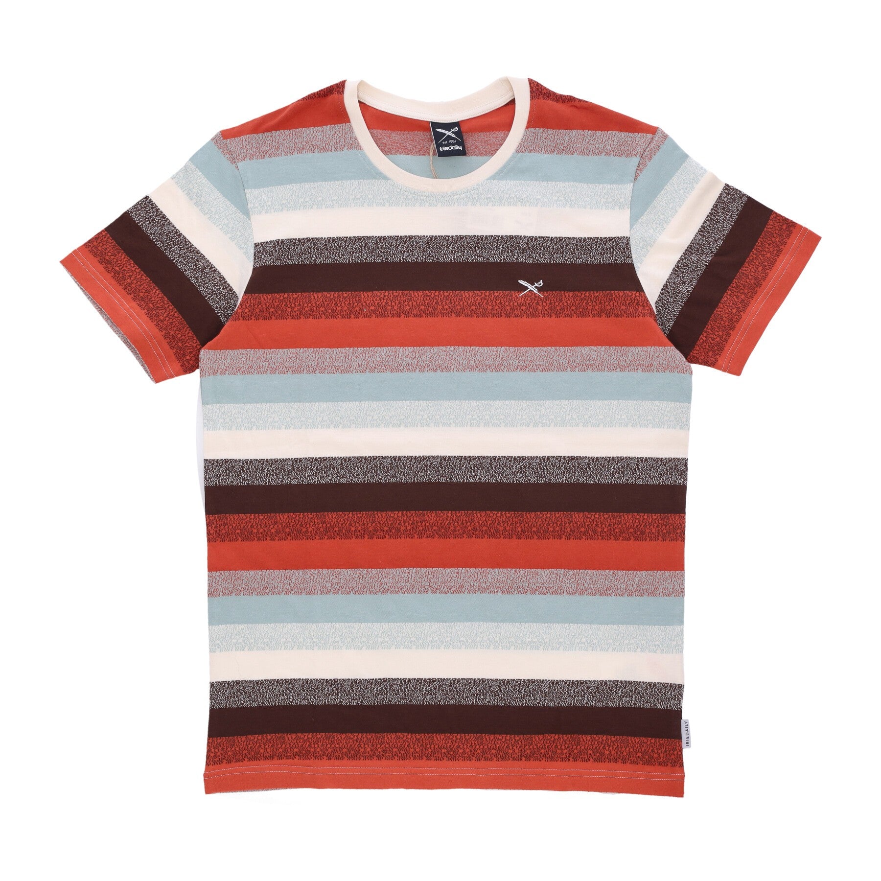 Iriedaily, Maglietta Uomo Pixelize Tee, Red Brown