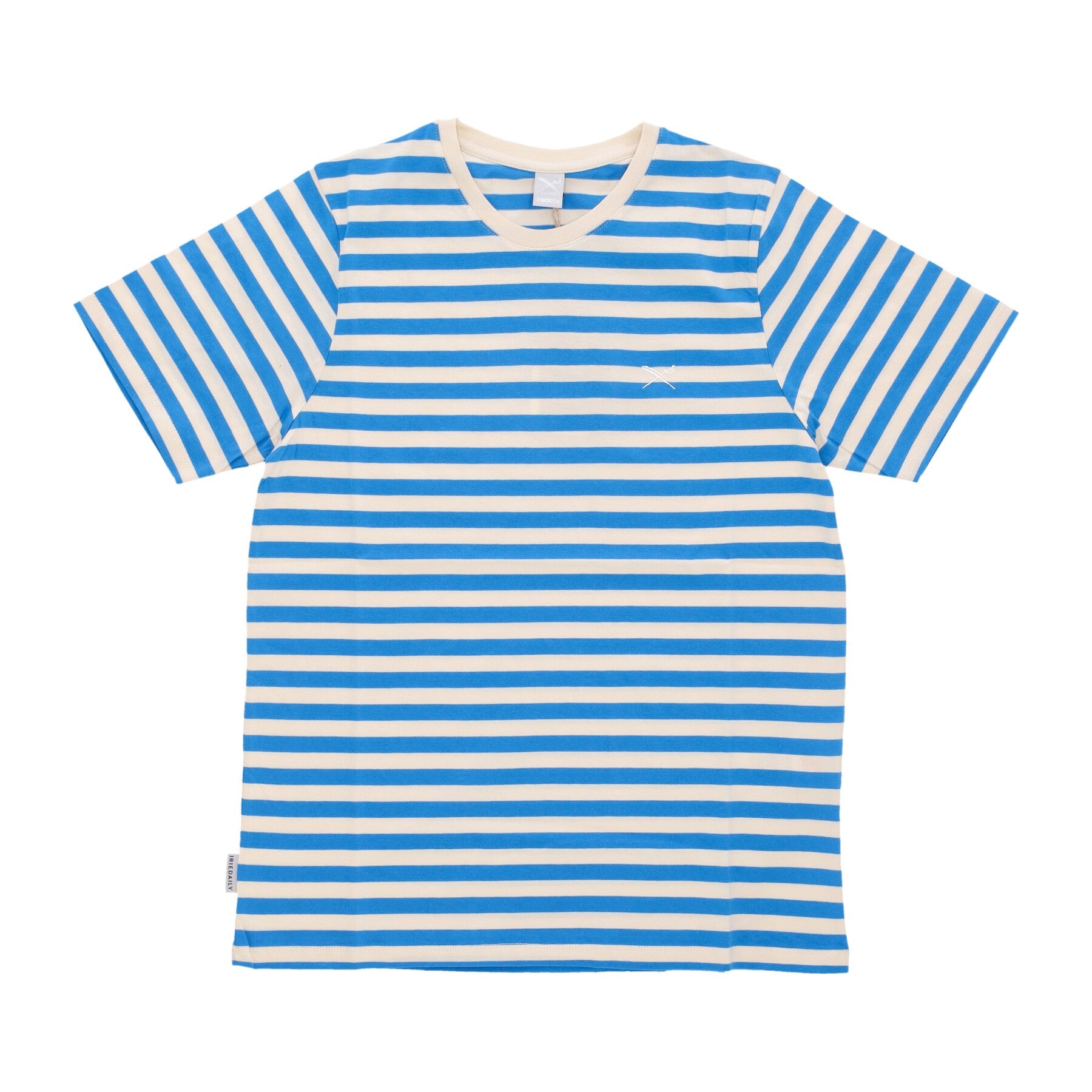 Iriedaily, Maglietta Donna Stripe Flag Tee, Blue