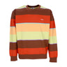 Obey, Felpa Girocollo Uomo Resol Stripe Crew Fleece, Sepia Multi