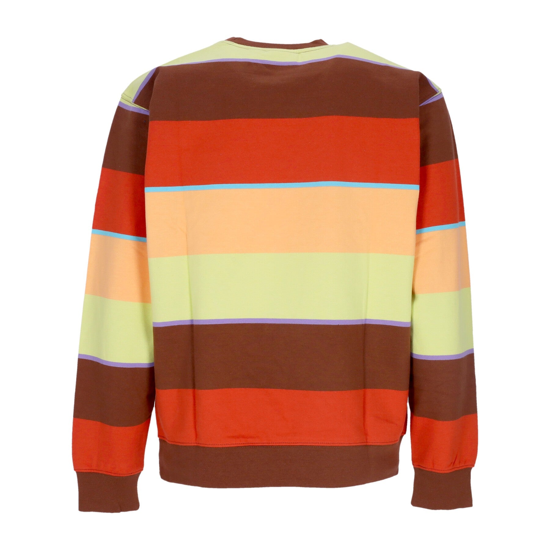 Obey, Felpa Girocollo Uomo Resol Stripe Crew Fleece, 