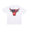 New Era, Maglietta Uomo Nba Infill Team Logo Oversize Tee Chibul, White/front Door Red