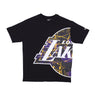 New Era, Maglietta Uomo Nba Large Team Logo Oversize Tee Loslak, Black/true Purple