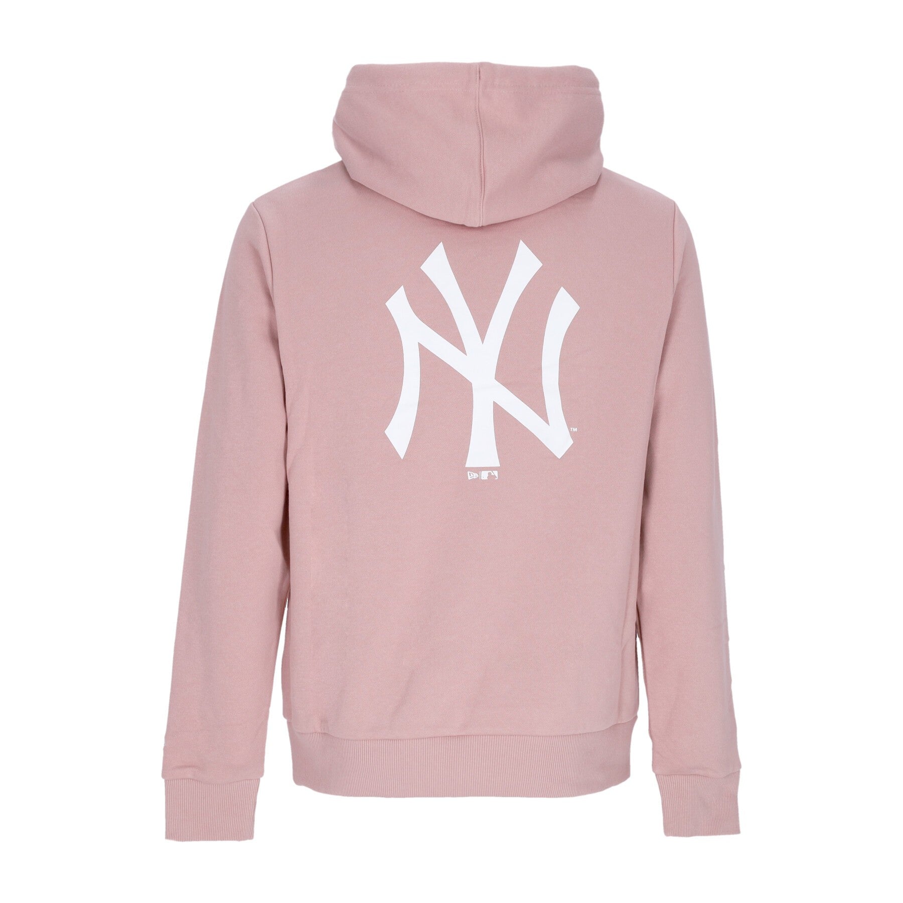 New Era, Felpa Cappuccio Uomo Mlb League Essentials Bp Hoodie Neyyan, Rose/white