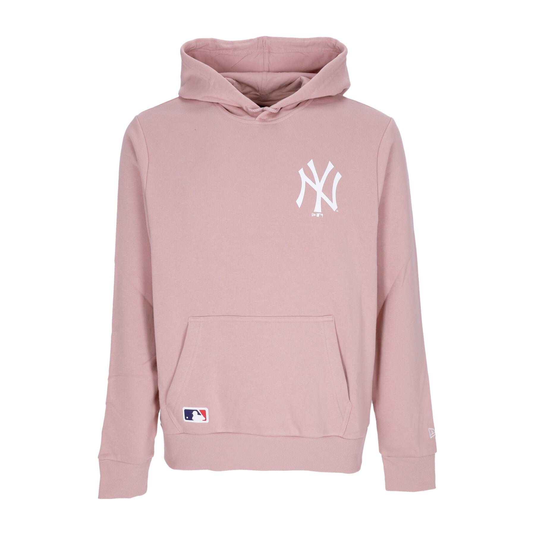 New Era, Felpa Cappuccio Uomo Mlb League Essentials Bp Hoodie Neyyan, 