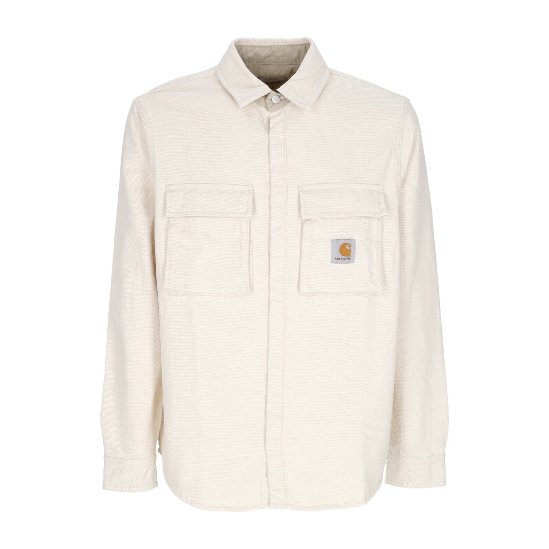 Carhartt Wip, Camicia Manica Lunga Uomo Monterey Shirt Jacket, Natural Stone Washed