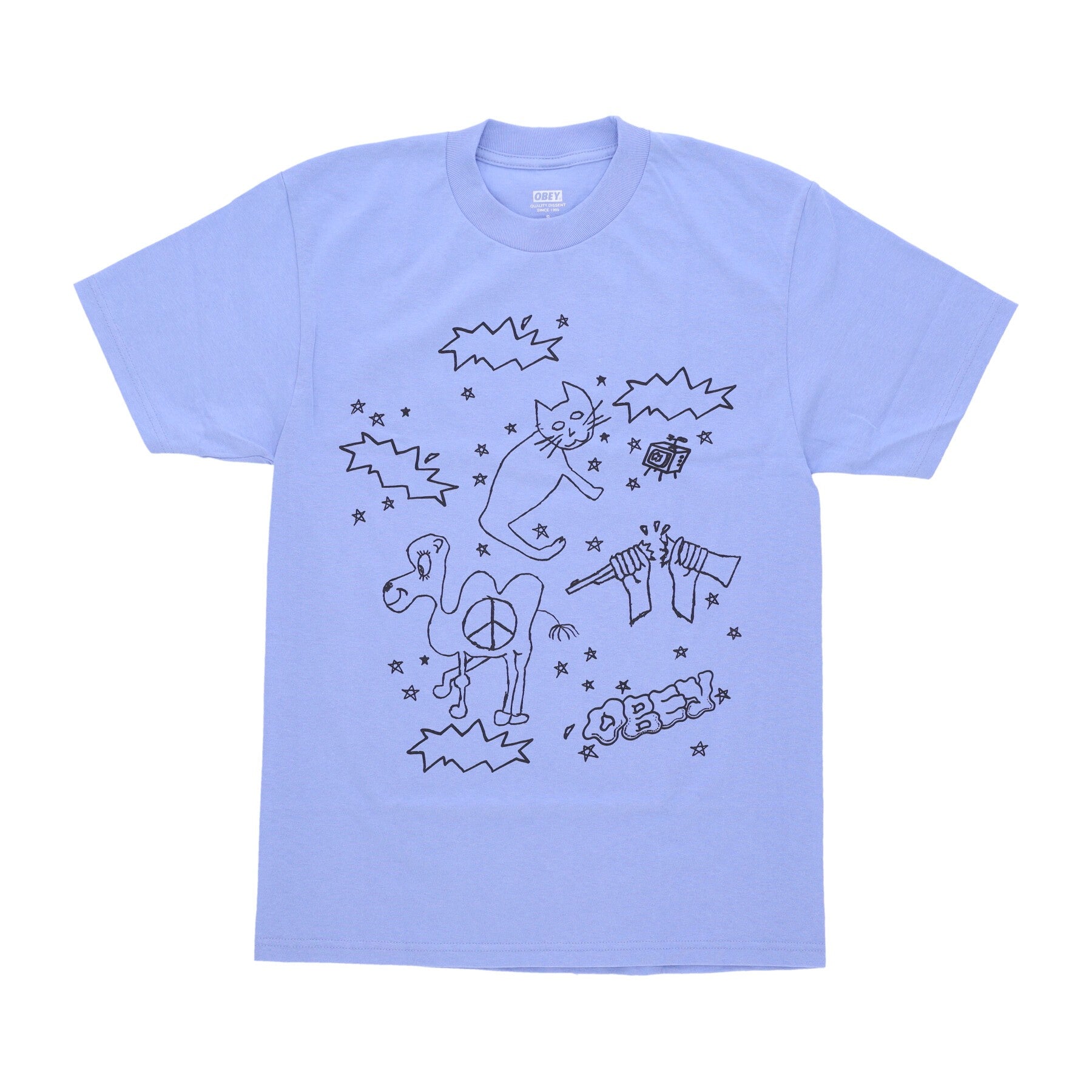 Men's Cat & Camel Classic Tee Digital Violet T -Shirt