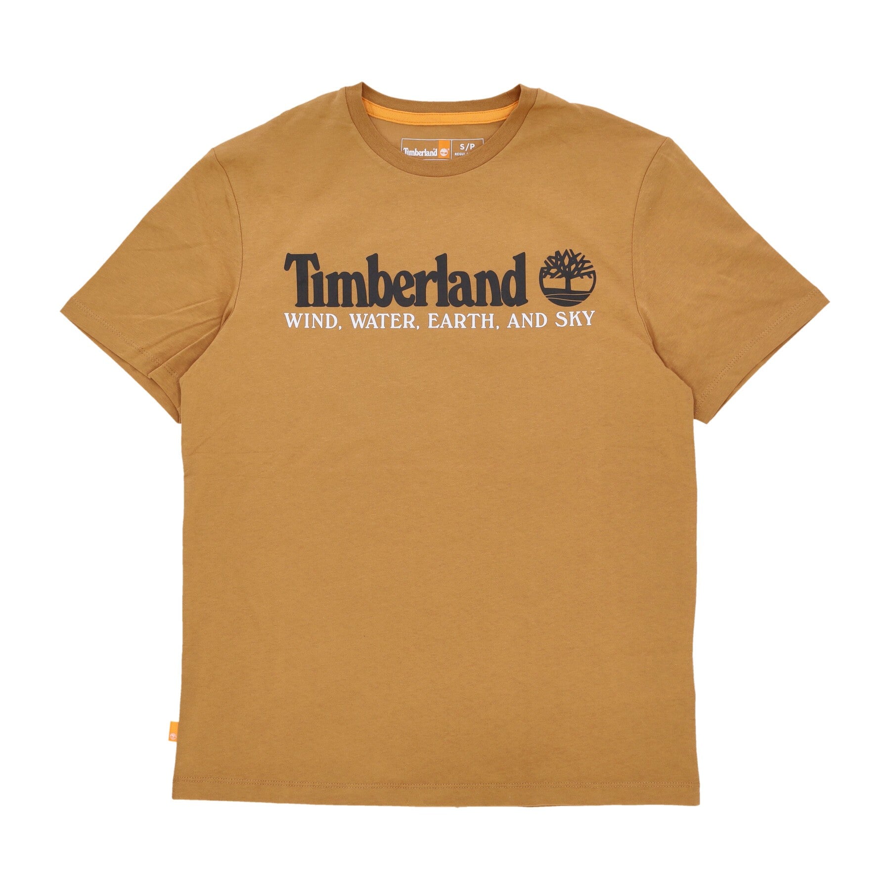 Timberland, Maglietta Uomo Wwes Front Tee, Wheat Boot