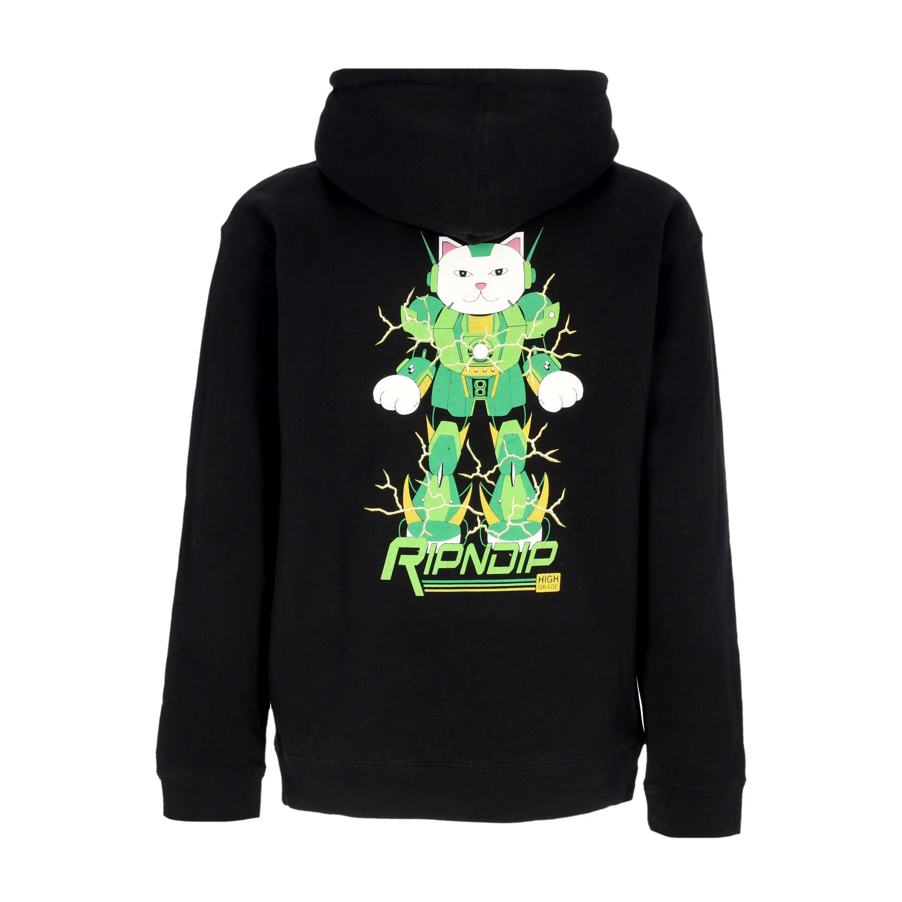 Ripndip, Felpa Cappuccio Uomo Nermbot Hoodie, Black