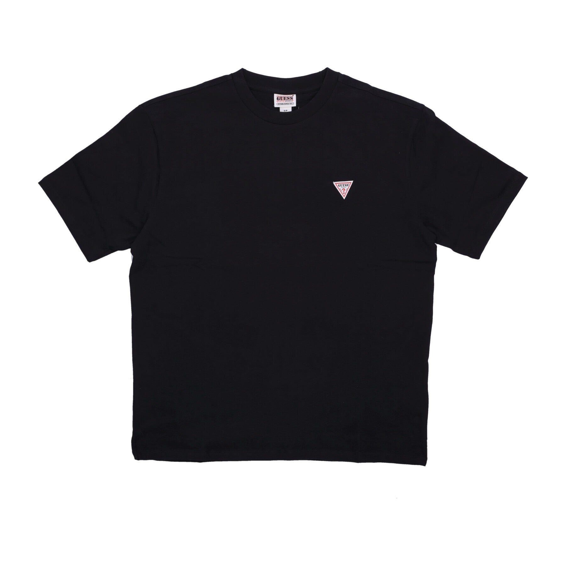 Maglietta Uomo Go Triangle Logo Tee Jet Black