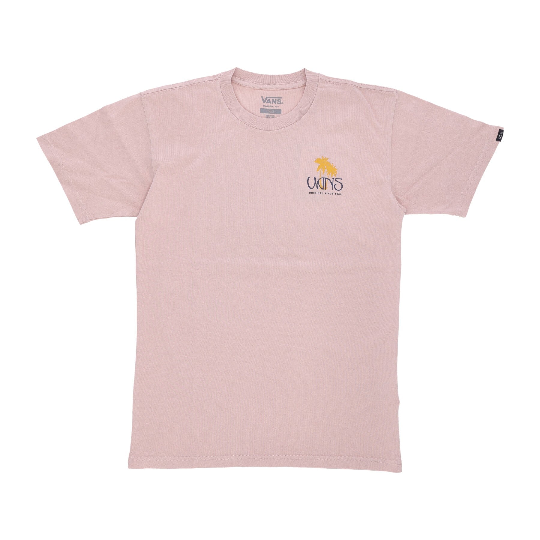 Vans, Maglietta Uomo Sunset Dual Palm Vintage Tee, Rose Smoke