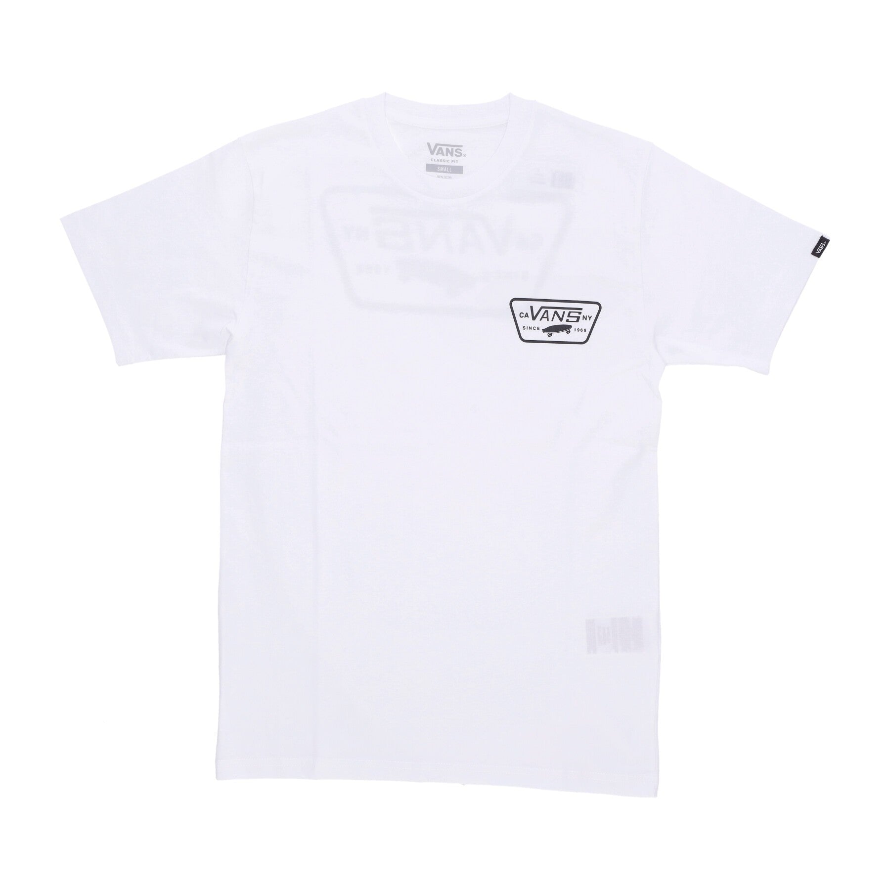 Men's T-Shirt Full Patch Back Tee White/black