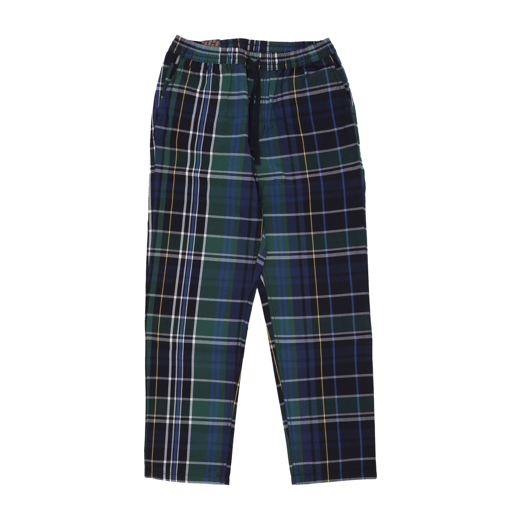 Vans, Pantalone Lungo Uomo Range Loose Tapered Plaid Pant, Black/eden