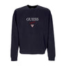 Guess Originals, Felpa Girocollo Uomo Go Baker Logo Crewneck, Jet Black Multi