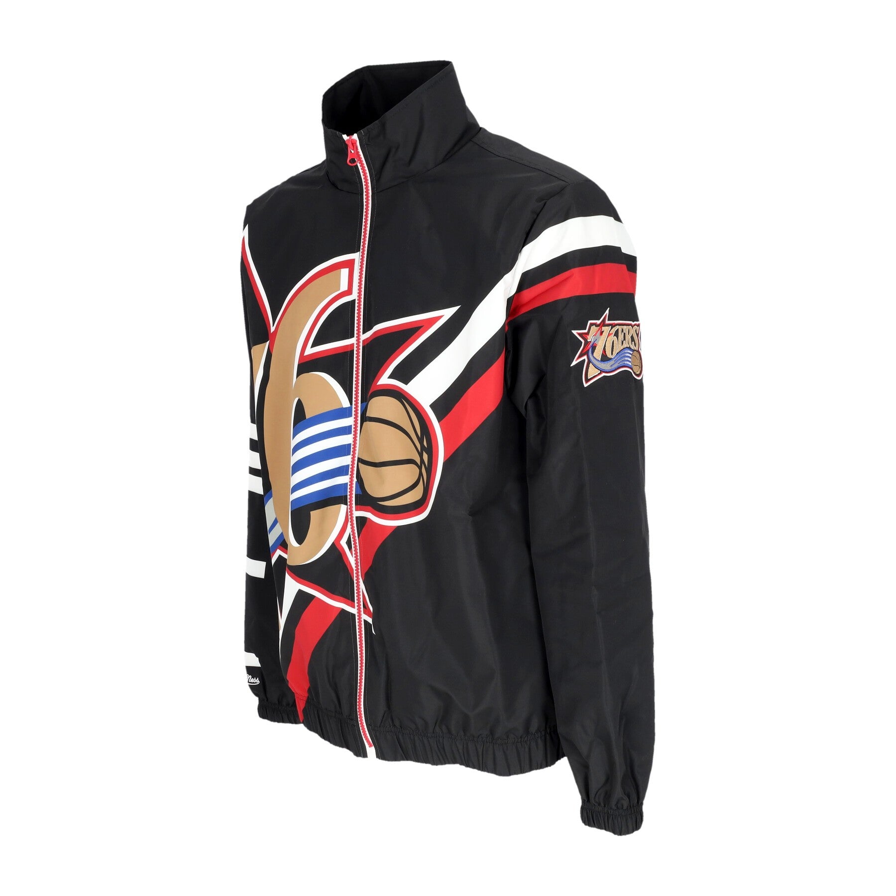 Mitchell & Ness, Giacca A Vento Uomo Nba Exploded Logo Warm Up Jacket Hardwood Classics Phi76e, 