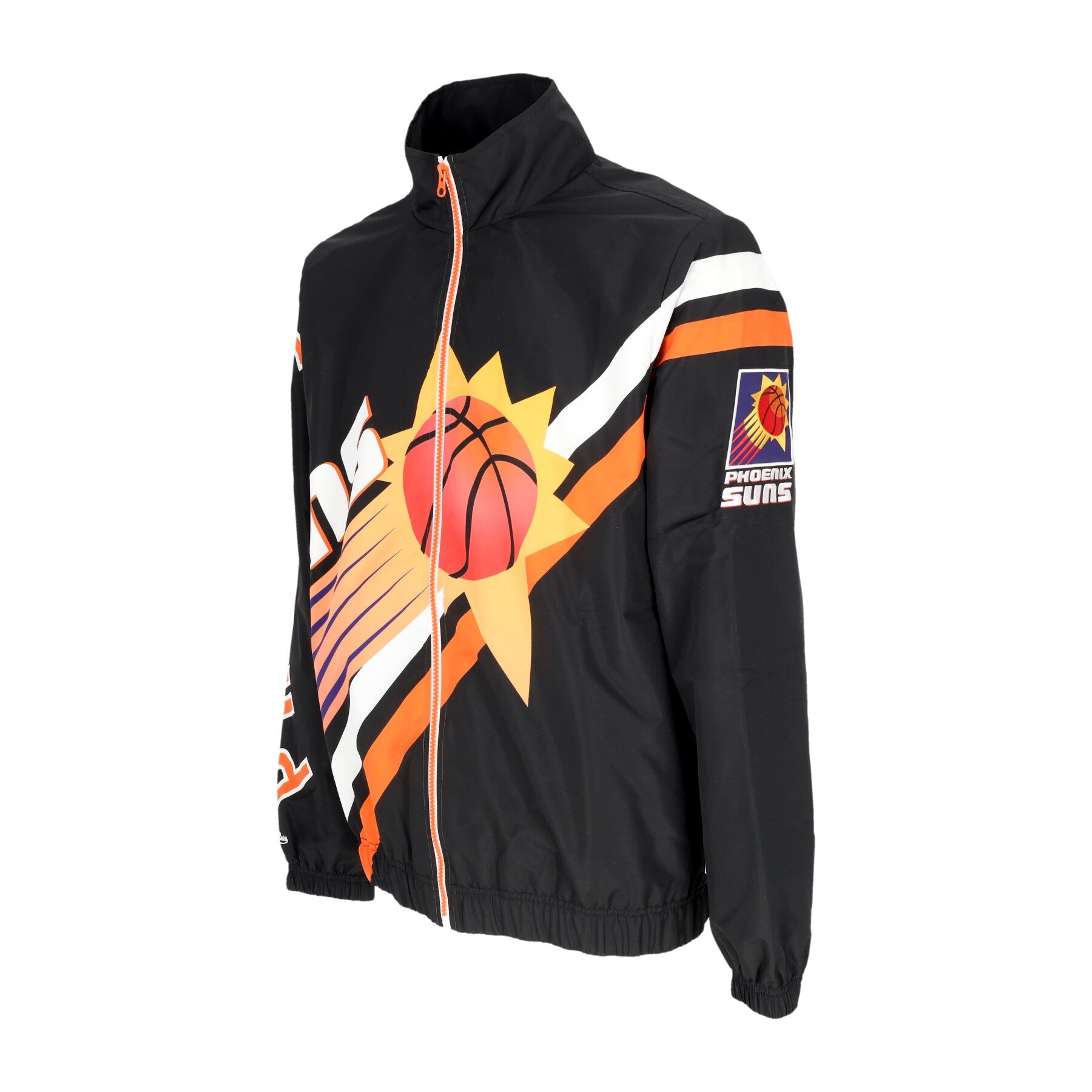 Mitchell & Ness, Giacca A Vento Uomo Nba Exploded Logo Warm Up Jacket Hardwood Classics Phosun, 