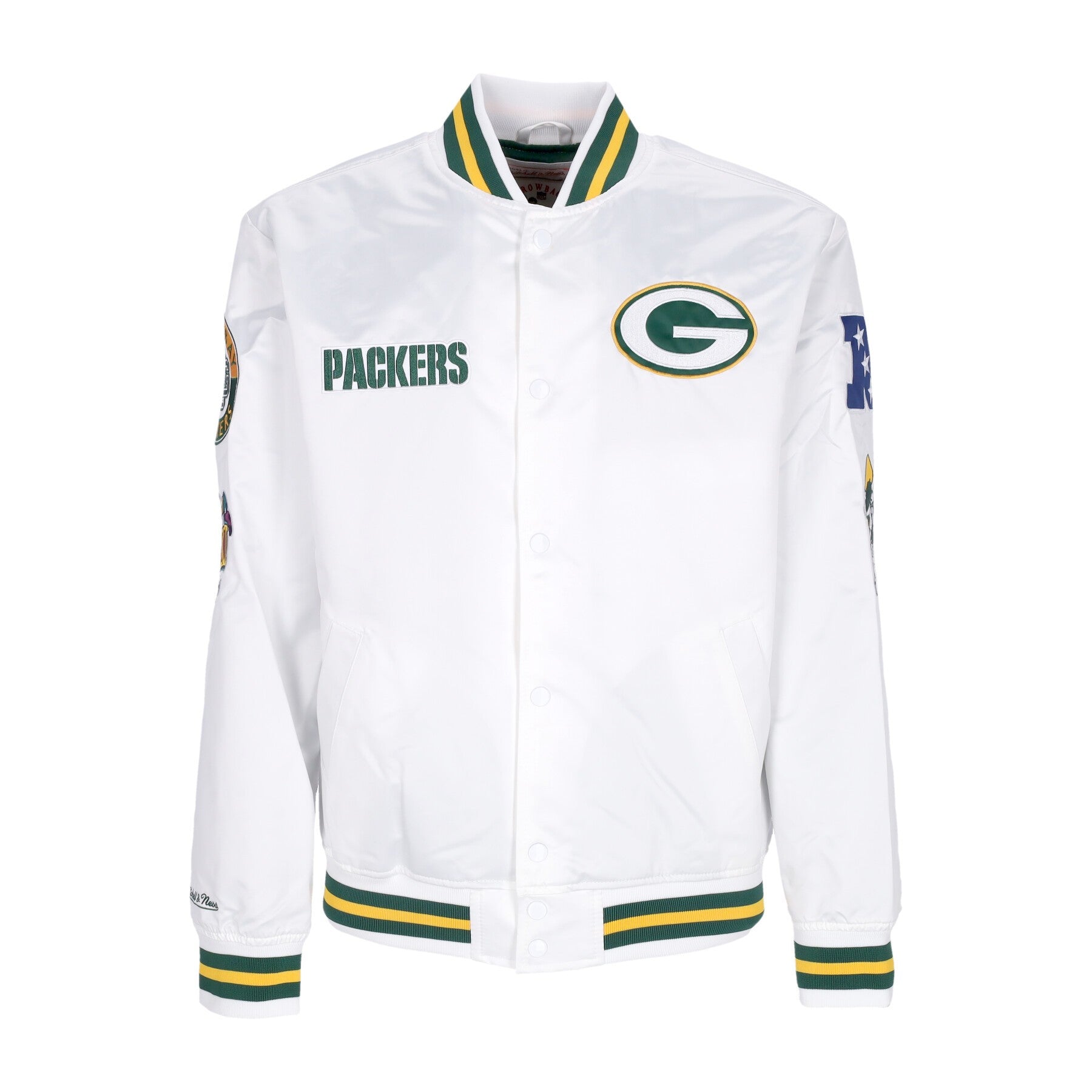 Giubbotto Bomber Uomo Nfl Hometown Lw Satin Jacket Grepac White