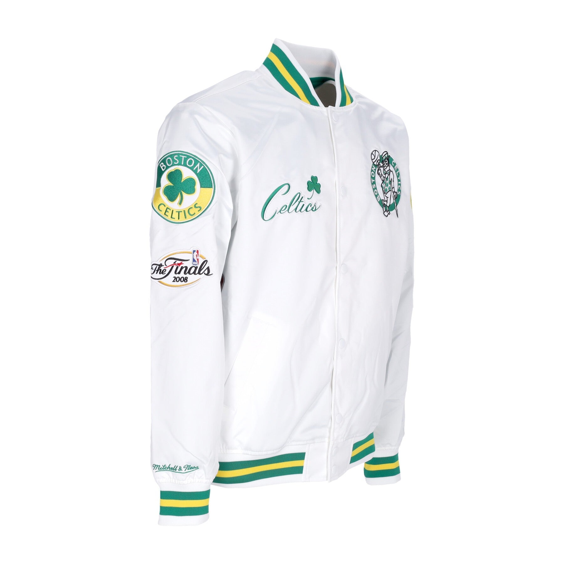 Mitchell & Ness, Giubbotto Bomber Uomo Nba Hometown Lw Satin Jacket Hardwood Classics Boscel, 