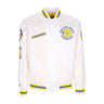 Mitchell & Ness, Giubbotto Bomber Uomo Nba Hometown Lw Satin Jacket Hardwood Classics Golwar, White