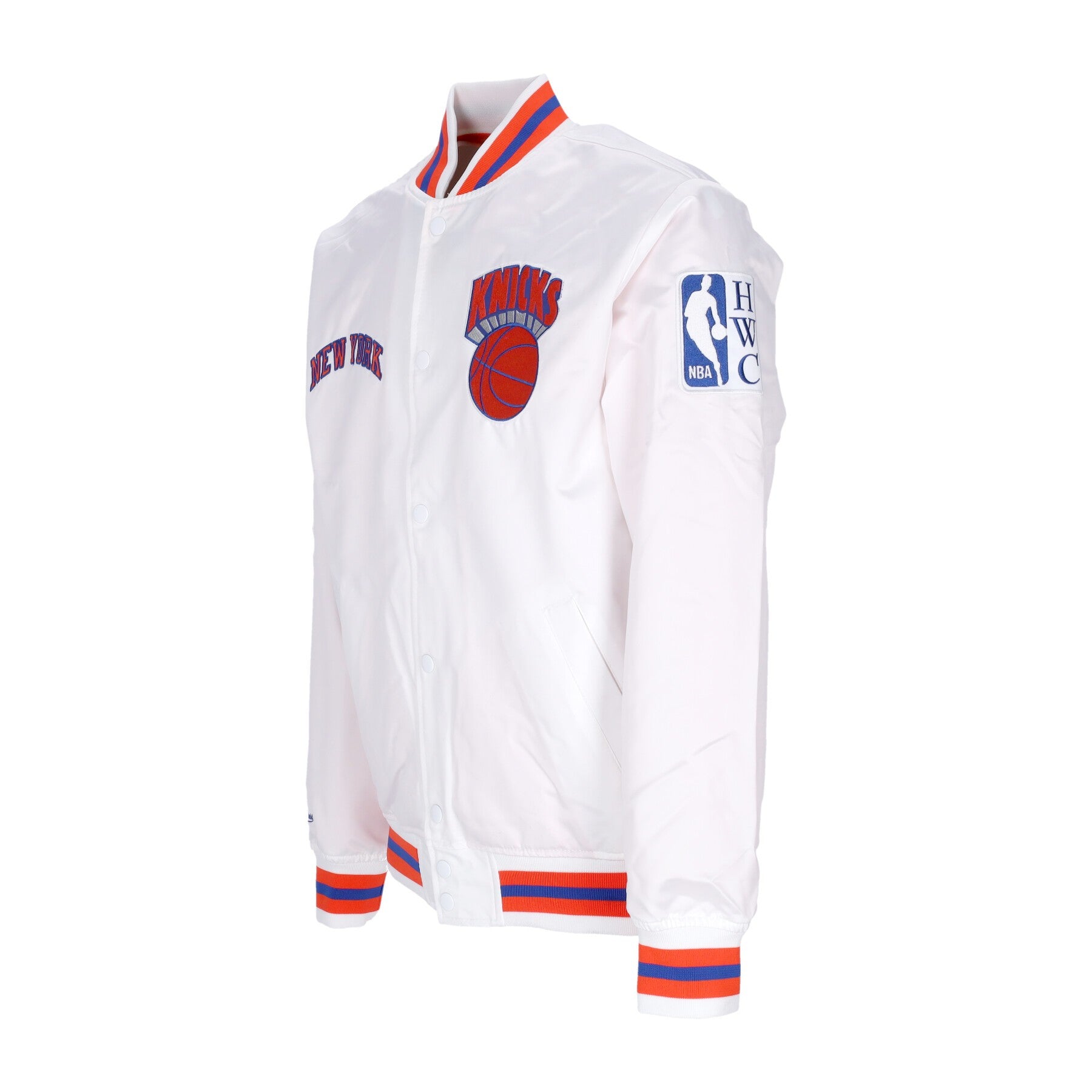 Mitchell & Ness, Giubbotto Bomber Uomo Nba Hometown Lw Satin Jacket Hardwood Classics Neykni, 