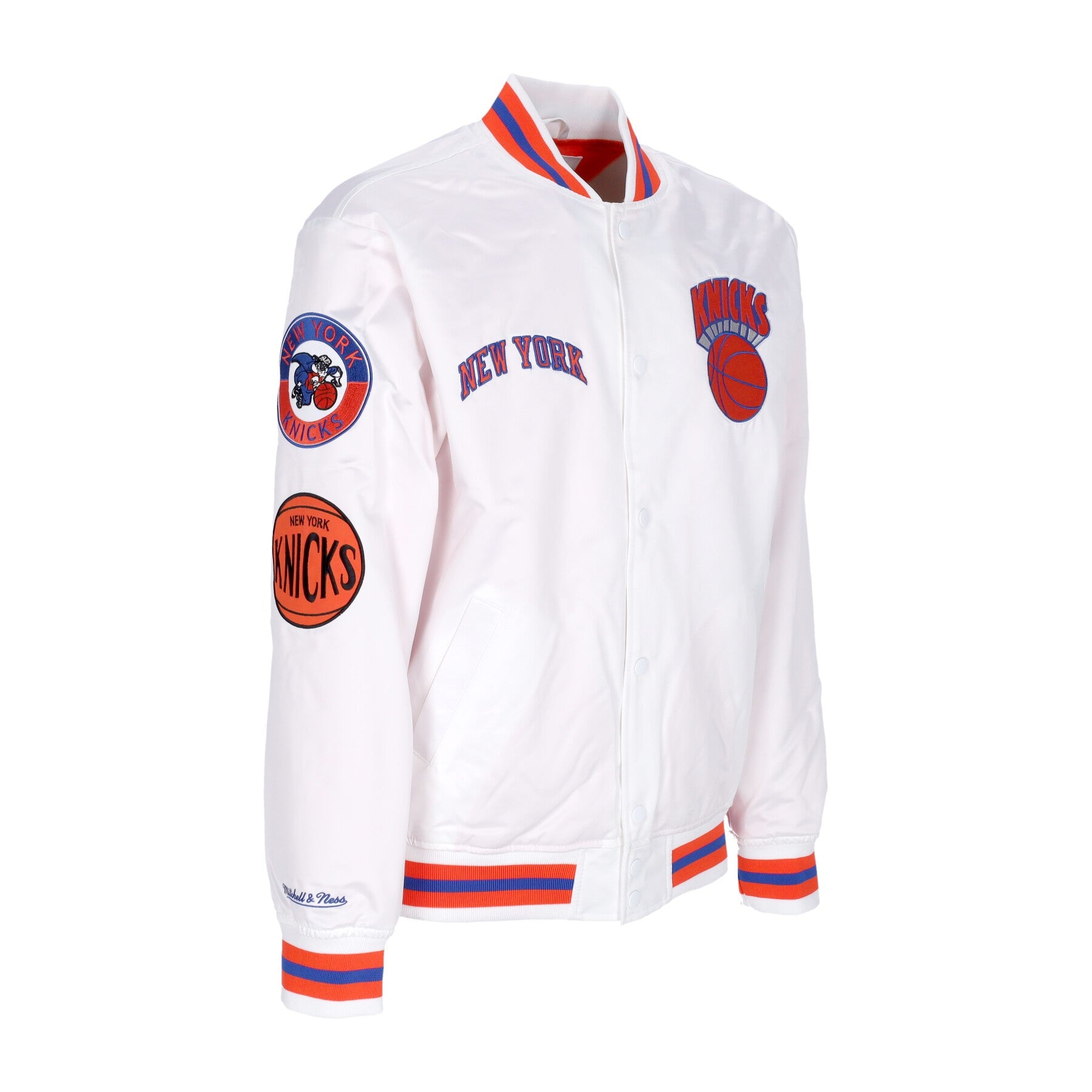 Mitchell & Ness, Giubbotto Bomber Uomo Nba Hometown Lw Satin Jacket Hardwood Classics Neykni, 