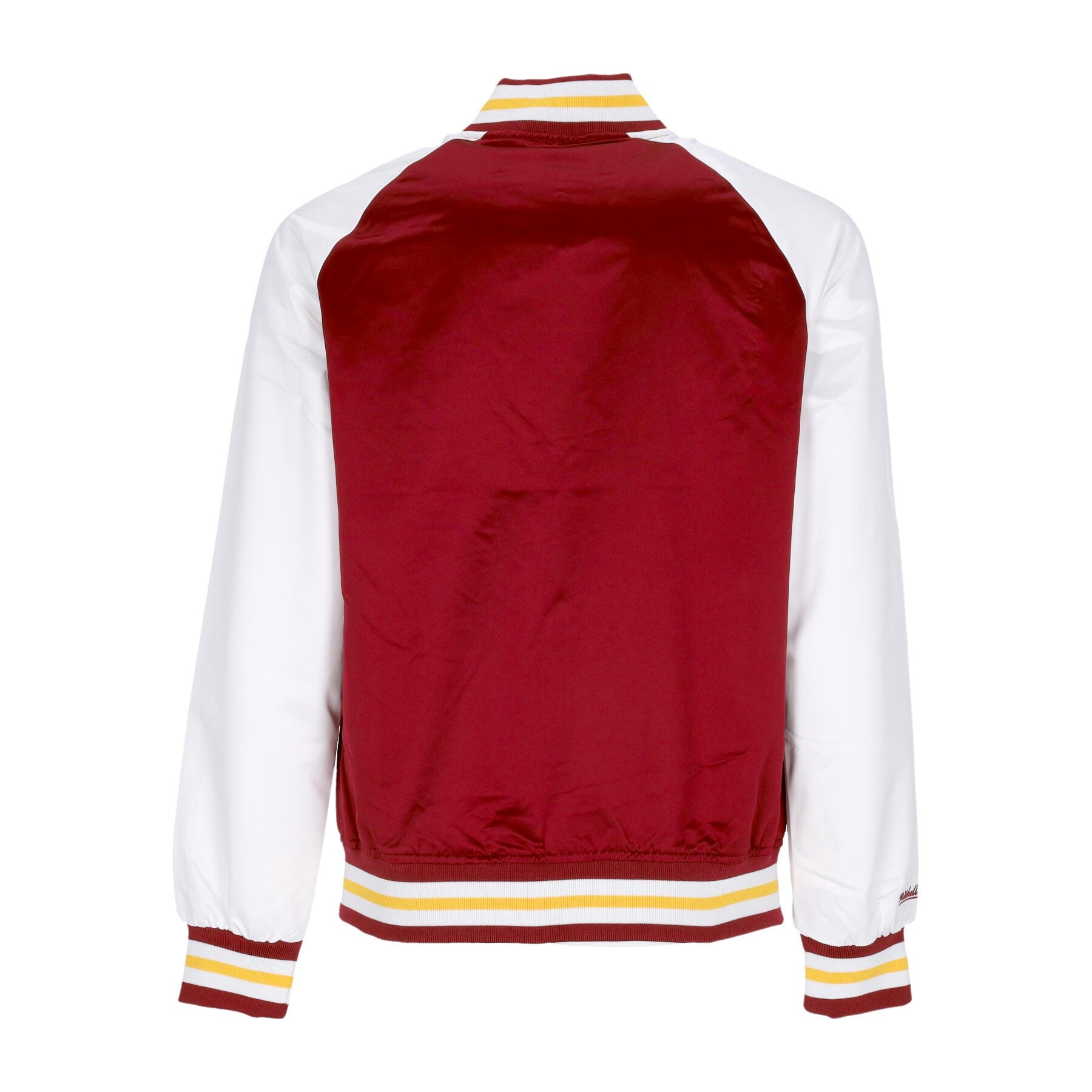 Mitchell & Ness, Giubbotto Bomber Uomo Nba Primetime Lw Satin Jacket Hardwood Classics Clecav, 