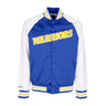 Mitchell & Ness, Giubbotto Bomber Uomo Nba Primetime Lw Satin Jacket Hardwood Classics Golwar, Royal