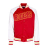 Mitchell & Ness, Giubbotto Bomber Uomo Nba Primetime Lw Satin Jacket Hardwood Classics Houroc, Scarlet